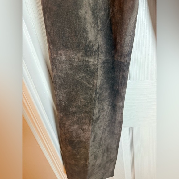 Alfani Suede Leather Brown Pants Bootcut High Waist Career
Trousers Luxury Rich - Picture 4 of 7